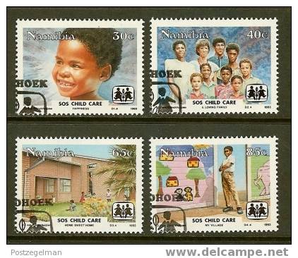 NAMIBIA 1993 CTO Stamp(s) SOS Children Village 747-750 #7184 - Other & Unclassified