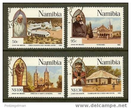 NAMIBIA 1996 CTO Stamp(s) Catholic Churchesn 808-811 #7199 - Christianity