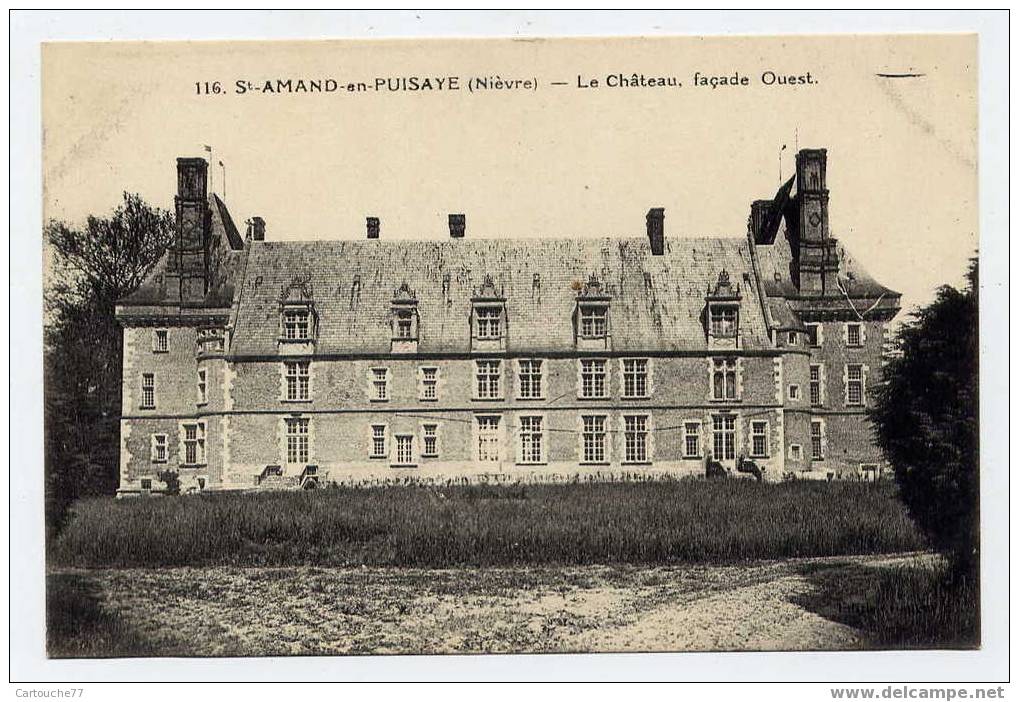 K7 - SAINT-AMAND-en-PUISAYE - Le Château Façade Ouest - Saint-Amand-en-Puisaye