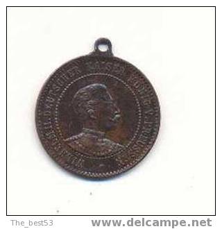 Médaille  -    Allemagne Prusse  -   Wilhelm  II - Sonstige & Ohne Zuordnung