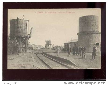 18360 Etain Les Ruines De La Guerre La Nouvelle Gare édit.colette N° 22 Chemin De Fer  Animée Belle Carte - Etain