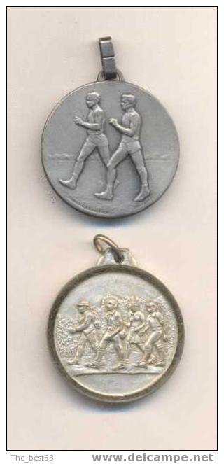Médaille Sportive Uniface    -   Marche à Pieds - Atletica