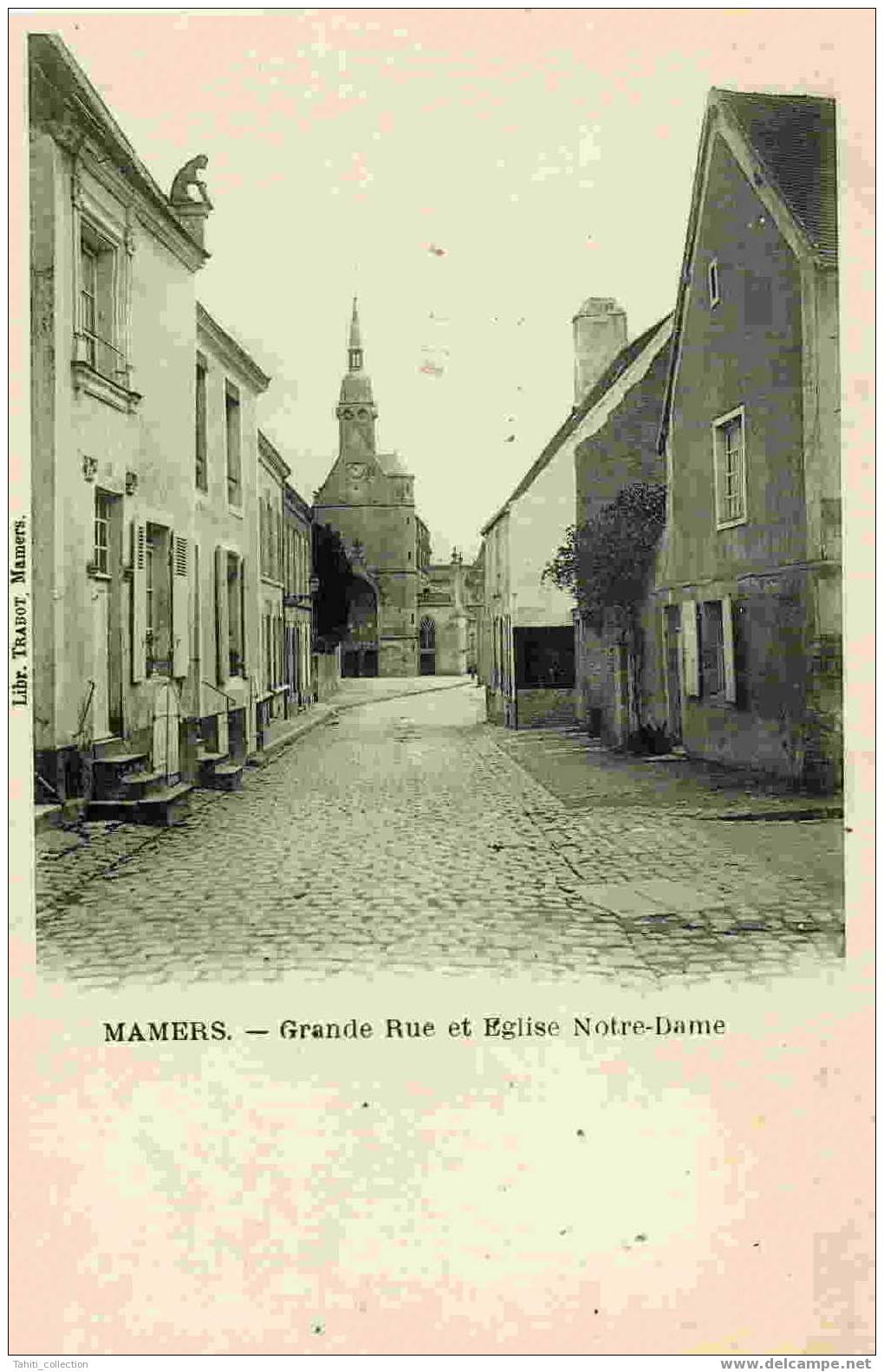 MAMERS - Grande Rue Et Eglise Notre-Dame - Mamers