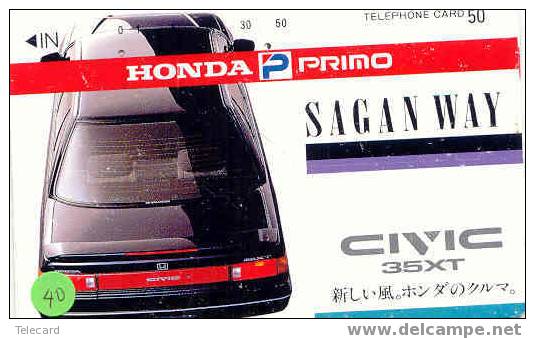 Télécarte Du JAPON HONDA (40) CIVIC Car - Auto - Voiture - Auto's