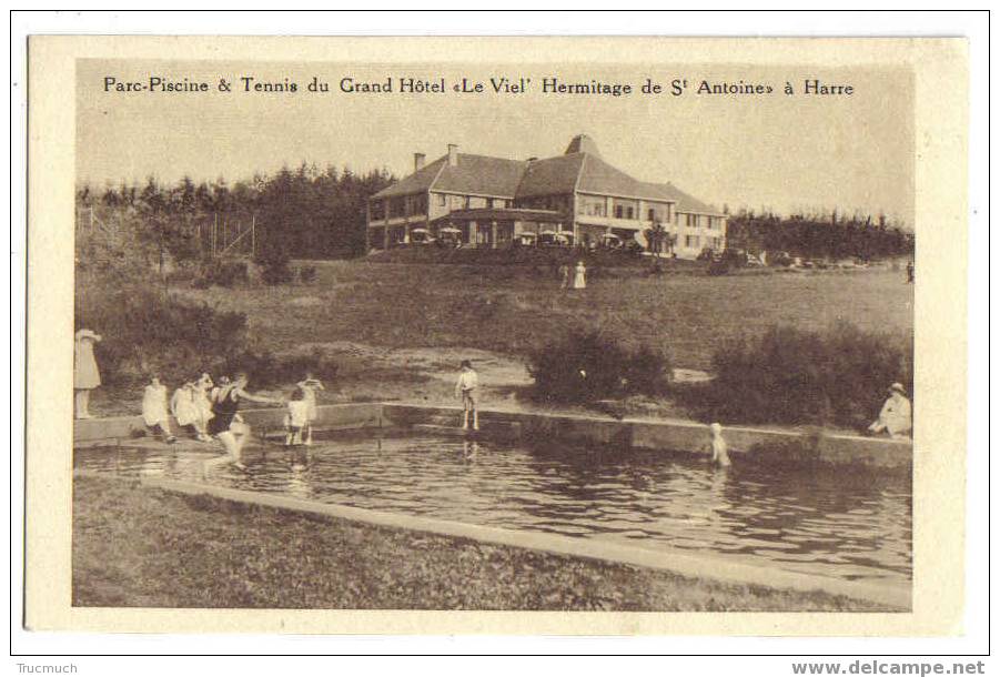 9889 - Bar-Piscine & Tennis Du Gran Hôtel " Le Viel ' Hermitage De St Antoine à Harre - Manhay