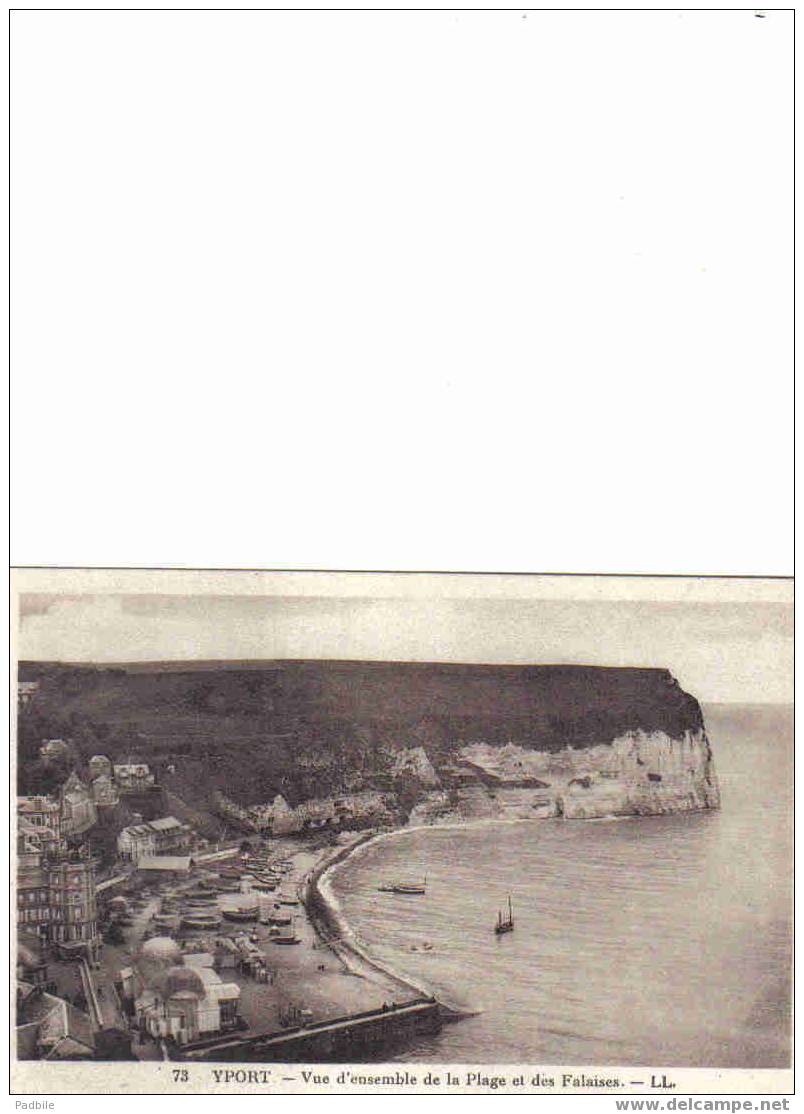 Carte Postale 76. Yport Le Port Et Les Falaises - Yport