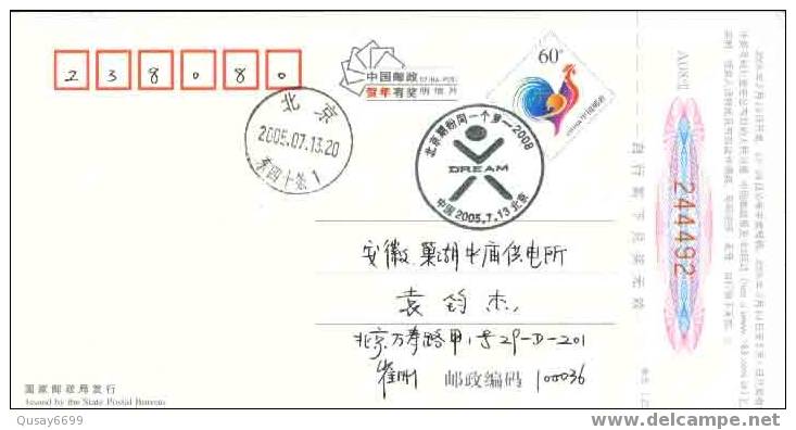 Beijing 2008 Olympic Games´ Postmark, Beijing´s Dream - Zomer 2008: Peking