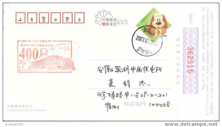 Beijing 2008 Olympic Games´ Postmark, 400 Days Countdown To The Games Of The XXIX Olympiad - Ete 2008: Pékin