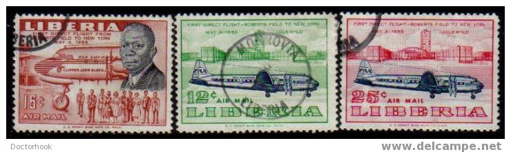 LIBERIA    Scott: # 362-3,C 107-10  VF USED - Liberia