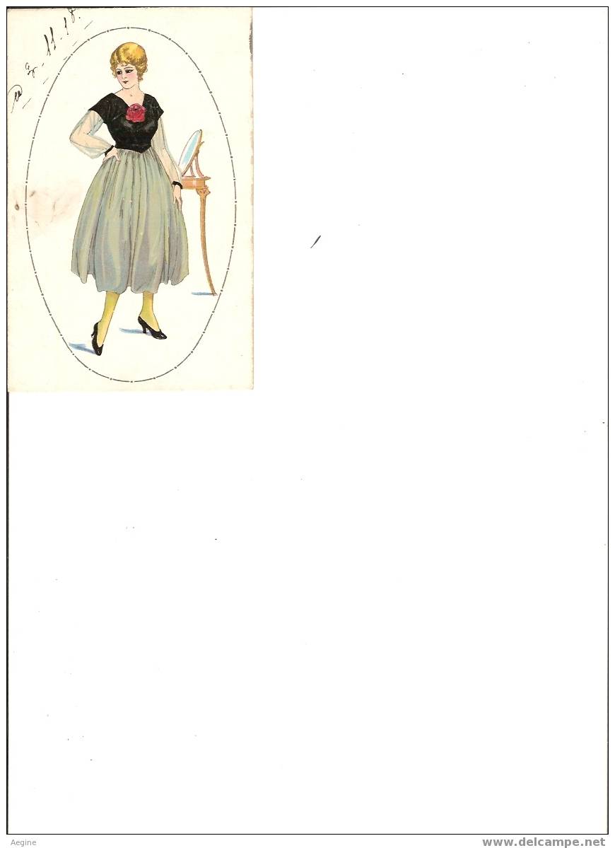 Ref No 127- FEMMES- Illustrateur  -carte Dessinee - Carte Postale Italienne - Mujeres