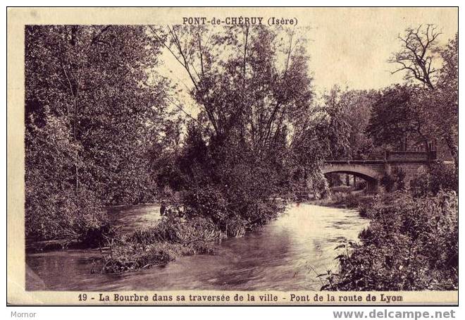 PONT-de-CHERUY La Bourbre Dans Sa Traversée De La Ville - Pont-de-Chéruy