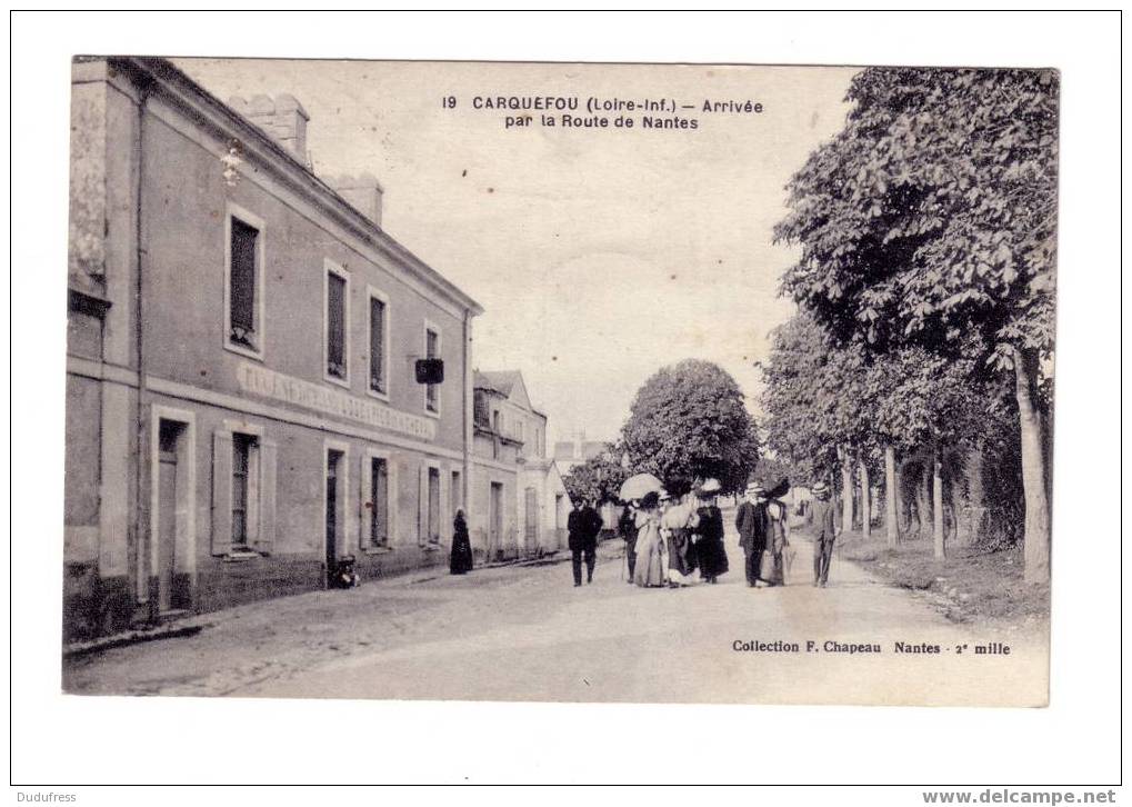 CARQUEFOU  ARRIVEE PAR LA ROUTE DE NANTES - Carquefou