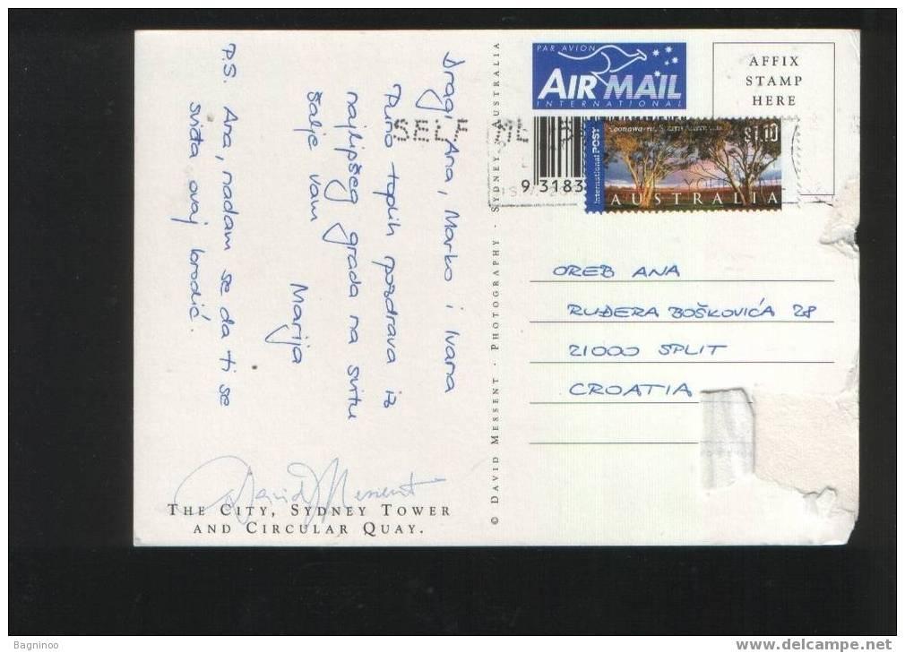 SYDNEY Postcard AUSTRALIA - Other & Unclassified