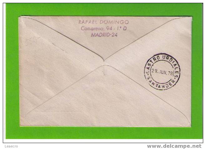 Spain España "AMBULACE Vapeur Bateaux" BILBAO CASTRO URDIALES (en Santader-Espagne) 1978 Navio Cover Circulé Ships Gc269 - Autres (Mer)