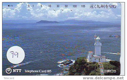 Télécarte PHARE (79) VUURTOREN LIGHTHOUSE LEUCHTTURM  FARO FAROL Phonecard Japon - Leuchttürme