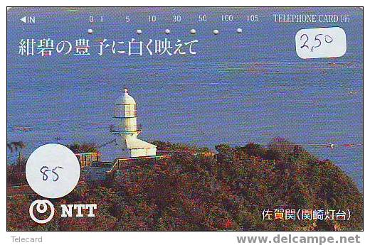 Télécarte PHARE (85) VUURTOREN LIGHTHOUSE LEUCHTTURM  FARO FAROL Phonecard Japon - Faros