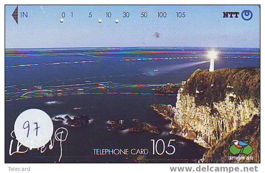 Télécarte PHARE (97) VUURTOREN LIGHTHOUSE LEUCHTTURM  FARO FAROL Phonecard Japon - Lighthouses