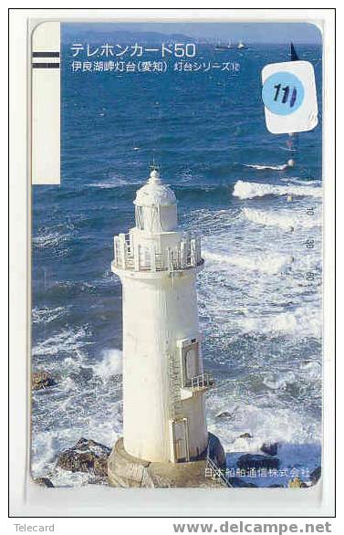 Télécarte PHARE (111) VUURTOREN LIGHTHOUSE LEUCHTTURM  FARO FAROL Phonecard Japon - Faros