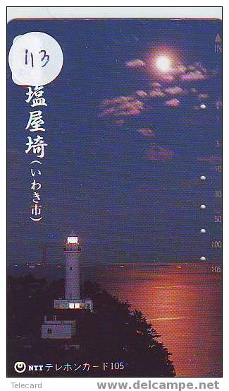 Télécarte PHARE (113) VUURTOREN LIGHTHOUSE LEUCHTTURM  FARO FAROL Phonecard Japon - Faros