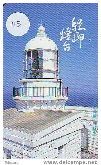 Télécarte PHARE (115) VUURTOREN LIGHTHOUSE LEUCHTTURM  FARO FAROL Phonecard Japon - Faros