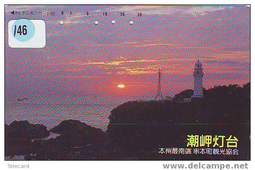 Télécarte PHARE (146) VUURTOREN LIGHTHOUSE LEUCHTTURM  FARO FAROL Phonecard Japon - Faros