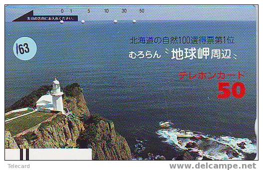 Télécarte PHARE (163) VUURTOREN LIGHTHOUSE LEUCHTTURM  FARO FAROL Phonecard Japon - Faros