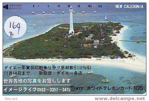 Télécarte PHARE (164 B) CALEDONIA VUURTOREN LIGHTHOUSE LEUCHTTURM  FARO FAROL Phonecard Japon - Faros