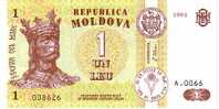 MOLDAVIE   1 Leu   Daté De 1994   Pick 8     ***** BILLET  NEUF ***** - Moldawien (Moldau)