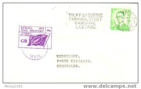 Belgien / Belgium - Sonderbeleg / Special Cover (R375) - Briefe U. Dokumente