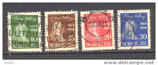 Norvège  160/163  Ob   TB - Oblitérés