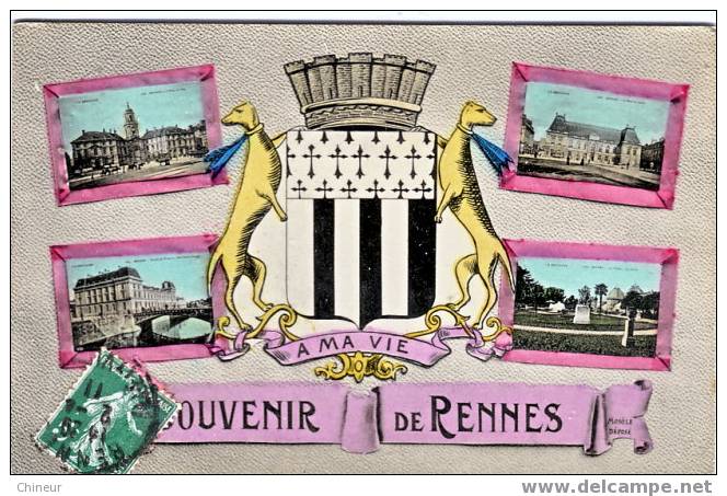 SOUVENIR DE RENNES  CARTE MULTIVUES - Rennes