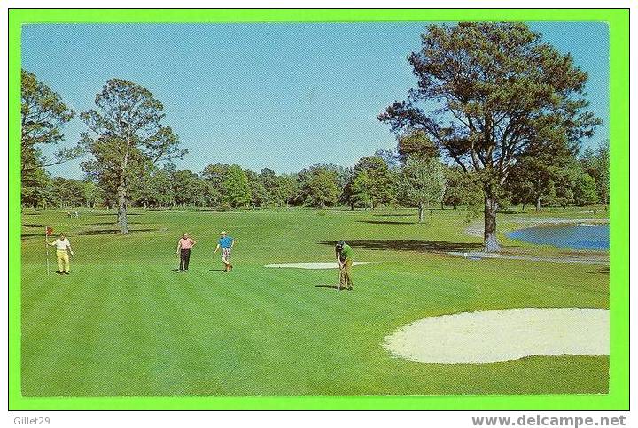 SPORTS, GOLF - MYRTLE BEACH,S.C. - MYRTLEWOOD GOLF COURSE - PUTTING ON 5 TH GREEN - TRAVEL IN 1972 - - Golf