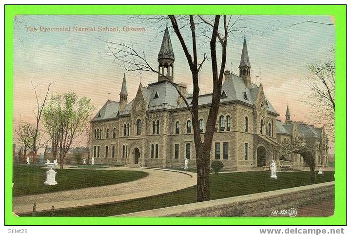 OTTAWA, ONTARIO - THE PROVINCIAL NORMAL SCHOOL - UNDIVIDE BACK - THE VALENTINE & SONS - - Ottawa