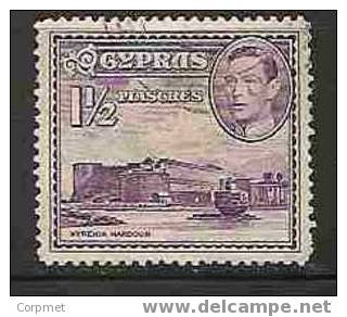 CYPRUS - 1938/44 - KYRENIA CASTLE And HARBOR - VF USED - Scott 147A - Other & Unclassified