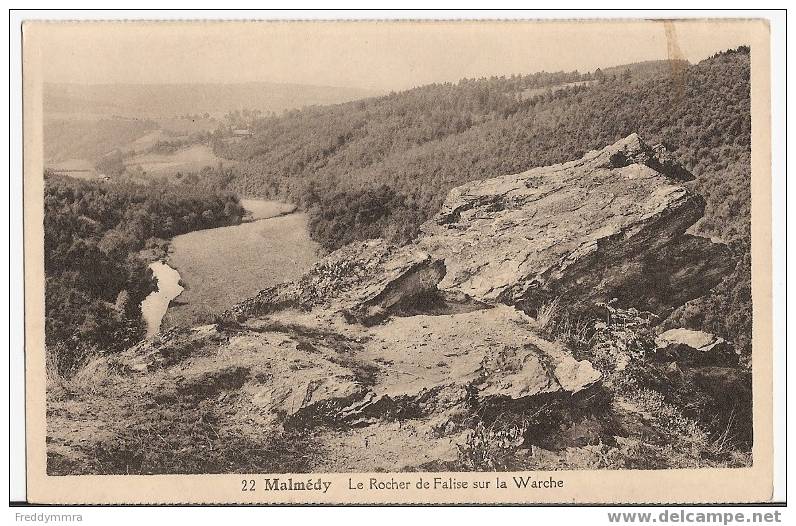 Malmédy:  Le Rocher De Falise Sur La Warche - Malmedy