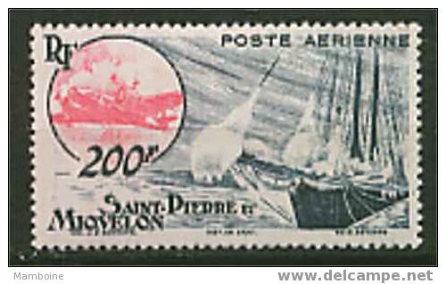 Saint Pierre Miquelon 1947   Aérien N°  20 Neuf X  Avec Trace De Charniere. - Unused Stamps