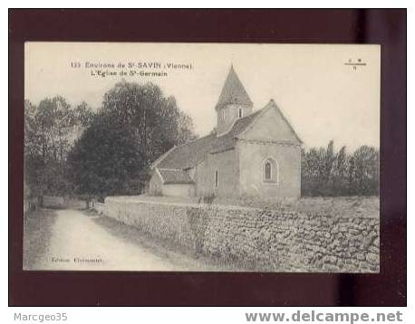 86 Environs De Saint Savin L'église De St Germain  édit.clermontet N° 125  Belle Carte - Saint Savin