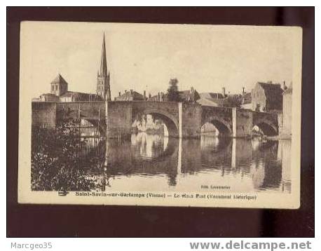 18492 Saint Savin Sur Gartempe Le Vieux Pont édit.lecouturier Hirondelle   Belle Carte - Saint Savin