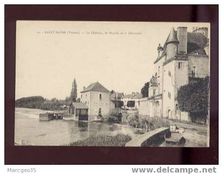 18494 Saint Savin Le Château , Le Moulin & Le Déversoir édit.clermontet N° 10 Belle Carte - Saint Savin