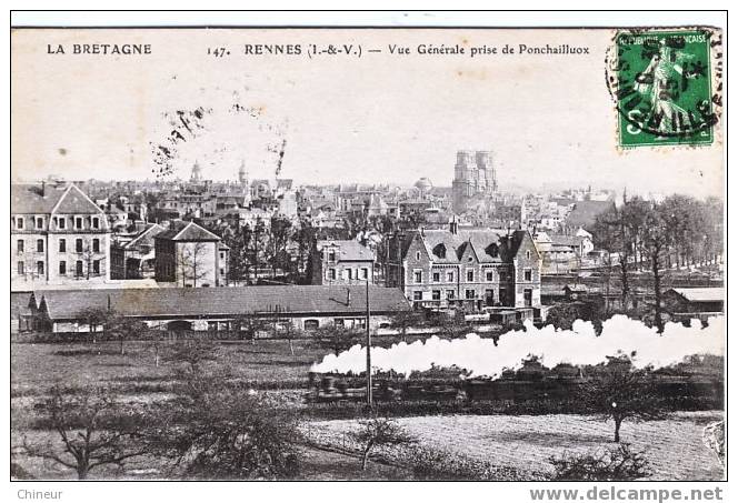 RENNES VUE GENERALE PRISE DE PONCHAILLUX - Rennes