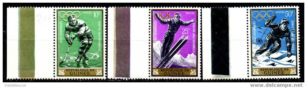 GUINEE - Yvert - 195/97** (Bd.f.) - Cote 2.40 € - Invierno 1964: Innsbruck