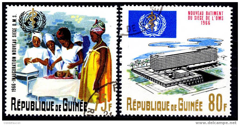 GUINEE - Yvert - 300/03** - Mais Oblitérés - Cote 2.50 € - OMS