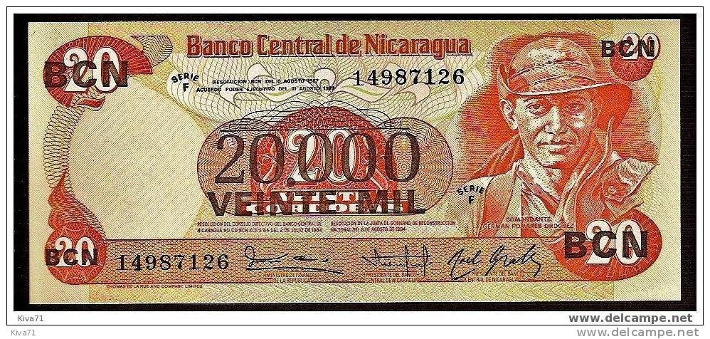 20 000 / 20 Cordobas   "NICARAGUA" 1984 UNC   Ble 48 - Nicaragua