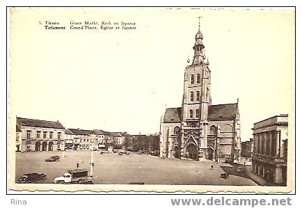 Tienen-Grote Markt .Kerk En Square Uifg.: G.R.S.T. Gelopen Kaart - Tienen