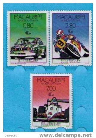 Sports Grand Prix MACAO Véhicules De Course Voiture De Rallye Cars + Formule 1 + Motocyclette 1988 Macau Portugal Gc520 - Auto's