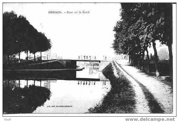 89Z73-BRI-7 - BRIENON - Pont Sur Le Canal - Brienon Sur Armancon