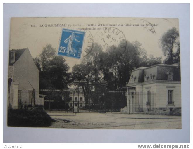 Longjumeau.Grille D'Honneur Du Chateau De St Eloi. - Longjumeau