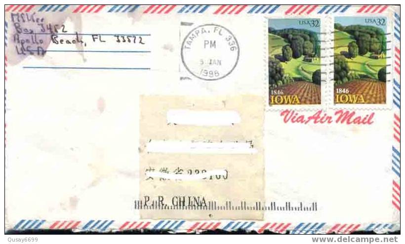 USA,used Cover,Iowa Statehood - Covers & Documents