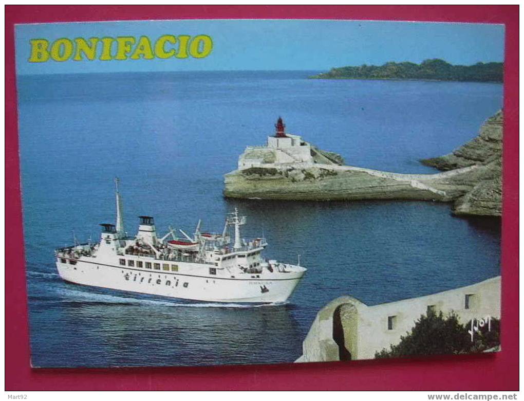 20 BONIFACIO  BATEAU ASSURANT LA LIAISON  AVEC LA SARDAIGNE - Autres & Non Classés