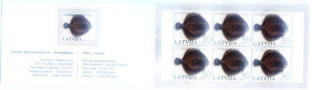 LATVIA -  FISH - Copybook / BOOKLET  MINT  - 2004 - Lettonie